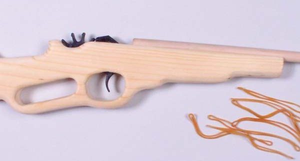 Wooden Multi-Shot Rifle   3-4018