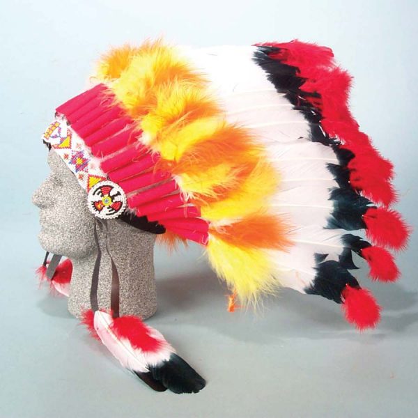 Colorful Ceremonial Headdress. 2 Assorted Styles.   6-1021