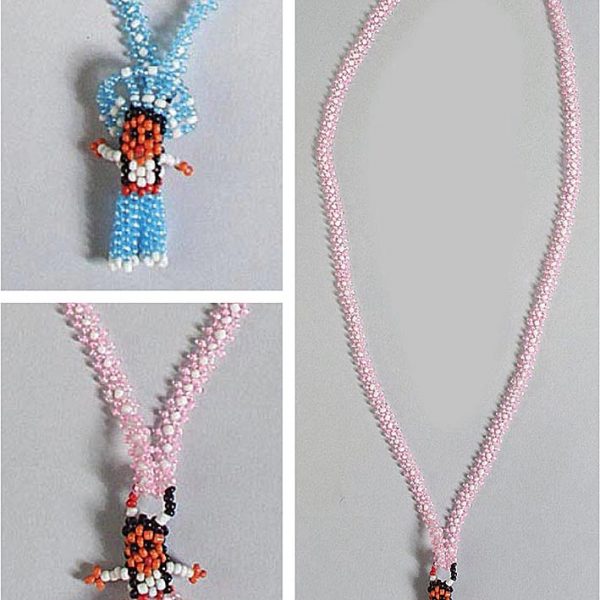 Boy/Girl Pearlized Beaded Necklaces
