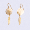 All Gold Small Dream Catcher Earrings