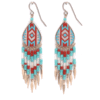 Rain Drop Blue & Red Earrings