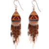 Rain Drop Brown Earrings