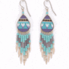 Rain Drop Purple & Blue Earrings